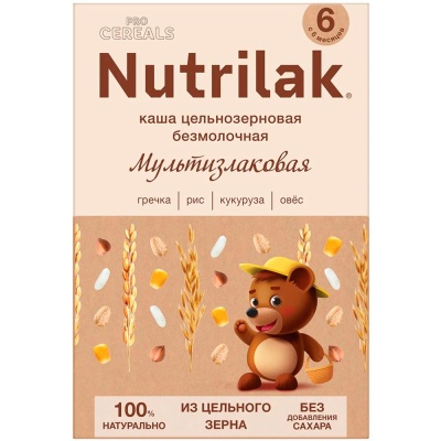 Каша Procereals Мультизлаковая Цельнозерновая без молока 200 г  Nutrilak 81975 1